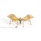 Brass Butterfly Light Sculpture & Side Table by Henri Fernandez for Jacques Duval-Brasseur 10