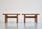 Tavolini in quercia e vimini di Børge Mogensen per Fredericia, Danimarca, anni '50, set di 2, Immagine 4