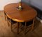 Rounded Teak Dining Table & Chairs by Hans Olsen for Frem Rølje, 1960s, Image 4