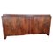 Italienisches Art Deco Mid-Century Sideboard aus Nusswurzel und Messing von Paolo Buffa, 1940er 1