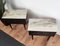 Mid-Century Italian Art Deco White Marble Top Nightstands Tables, Set of 2, Image 5