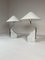 Mid-Century Marble and Steel Table Lamps from Bergboms, 1970s, Sweden, Set of 2 4