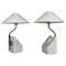 Mid-Century Marble and Steel Table Lamps from Bergboms, 1970s, Sweden, Set of 2, Image 1