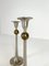 Art Deco Candelholders in Pewter and Brass, Sweden, 1930s, Set of 2 7