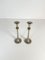 Art Deco Candelholders in Pewter and Brass, Sweden, 1930s, Set of 2 5