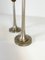 Art Deco Candelholders in Pewter and Brass, Sweden, 1930s, Set of 2 8