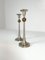 Art Deco Candelholders in Pewter and Brass, Sweden, 1930s, Set of 2, Image 6