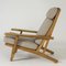 Lounge Chair and Footstool by Hans J. Wegner for Getama, Set of 2 6