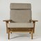 Fauteuil et Repose-Pieds par Hans J. Wegner pour Getama, Set de 2 4