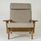 Lounge Chair and Footstool by Hans J. Wegner for Getama, Set of 2 4
