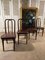 Antique Bentwood and Leather Dining Chairs from Thonet, 1890, Set of 4, Image 1