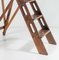 Early 20th Century French Oak Library Folding Step Ladder 3