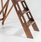 Early 20th Century French Oak Library Folding Step Ladder, Image 3
