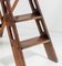 Early 20th Century French Oak Library Folding Step Ladder 5