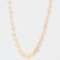 20th Century Diamond Falling Cultured Pearl Necklace in 18 Karat Yellow Gold, Image 11