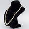 20th Century Diamond Falling Cultured Pearl Necklace in 18 Karat Yellow Gold, Image 8