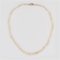 20th Century Diamond Falling Cultured Pearl Necklace in 18 Karat Yellow Gold 3