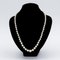20th Century Diamond Falling Cultured Pearl Necklace in 18 Karat Yellow Gold, Image 6