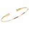 Modern Open Chiseled Bangle Bracelet in 18 Karat Yellow Gold 1