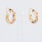 French 20th Century 18 Karat Rose Gold Hoop Clip Earrings 7