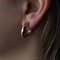 French 20th Century 18 Karat Rose Gold Hoop Clip Earrings 5