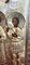 Antikes russisches Bild der Heiligen Antonius, John und Eustathius in einem silbernen Rahmen 10