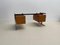 Italienischer Mid-Century Modern Schreibtisch mit Schubladen aus Holz & Chrom, 1970er 13