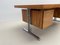 Italienischer Mid-Century Modern Schreibtisch mit Schubladen aus Holz & Chrom, 1970er 9