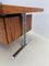 Mid-Century Modern Italian Desk with Drawers in Wood and Chrome, 1970s 7
