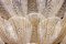 Lampada da soffitto o ad incasso in vetro di Murano con foglie dorate, Immagine 6