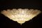 Lampada da soffitto o ad incasso in vetro di Murano con foglie dorate, Immagine 5
