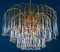 Large Iridescent Murano Glass Drop Chandelier, 1970s 3