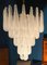 Italienischer Murano Glas Kronleuchter mit 52 Glasblättern, 1970er 9
