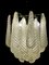 Lámpara de araña italiana vintage de cristal de Murano, años 90, Imagen 2