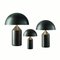 Large Satin Bronze Atollo Table Lamp by Vico Magistretti for Oluce 2