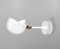 Mid-Century Modern White Eye Wall Lamp by Serge Mouille 3