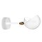 Mid-Century Modern White Eye Wandlampe von Serge Mouille 1