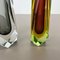 Faceted Murano Glass Sommerso Vases, Italy, 1970s, Set of 2 12