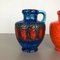 Mehrfarbige Fat Lava Op Art Keramikvase von Bay Ceramics, Deutschland, 2er Set 4