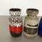 Vintage Pottery Fat Lava 242-22 Vases from Scheurich, Germany, Set of 4, Image 3