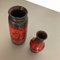 Multi-Colored Pottery Fat Lava Vases from Scheurich, Germany, 1970s, Set of 2 7