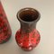 Multi-Colored Pottery Fat Lava Vases from Scheurich, Germany, 1970s, Set of 2, Image 13