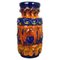 Colorful Fat Lava Pottery Vase from Bay Ceramics, Germany, 1950s, Image 1
