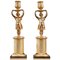 Restauration Gilt Bronze Candlesticks, Set of 2, Image 1