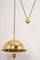 Large Adjustable Brass Counterweight Pendant Light by Florian Schulz, Germany 4