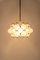 Large Frosted Glass and Brass Chandelier from Kinkeldey, Germany, 1970s, Image 3