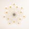 Large Frosted Glass and Brass Chandelier from Kinkeldey, Germany, 1970s, Image 9