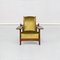 Golden Green Velvet Adjustable Armchair in Pitch Pine by Clemens Holzmeist, 1930 2