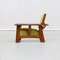 Golden Green Velvet Adjustable Armchair in Pitch Pine by Clemens Holzmeist, 1930, Image 3