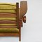 Golden Green Velvet Adjustable Armchair in Pitch Pine by Clemens Holzmeist, 1930 10